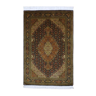 ペルシャ絨毯<br>タブリーズ産マララン<br>毛＆絹  97×149cm<br>商品番号87654