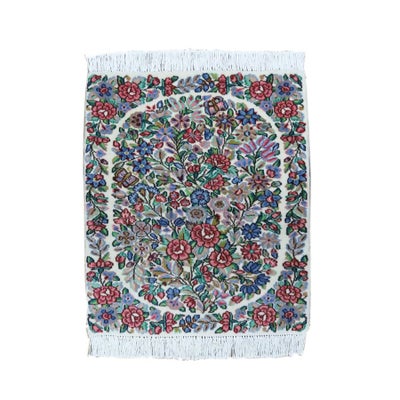 ペルシャ絨毯<br>ケルマン産<br>毛100％　55×66cm<br>商品番号87660