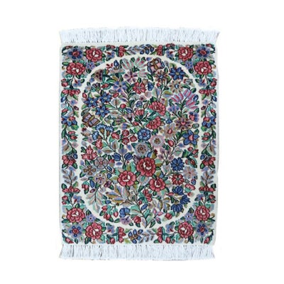ペルシャ絨毯<br>ケルマン産<br>毛100％　53×67cm<br>商品番号87666