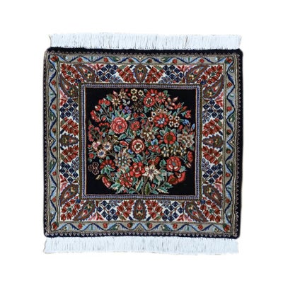 ペルシャ絨毯<br>ケルマン産<br>毛100％　58×61cm<br>商品番号87673