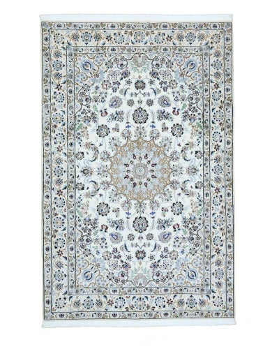 ペルシャ絨毯<br>ナイン産<br>毛＆絹 150×233ｃｍ<br>商品番号87627