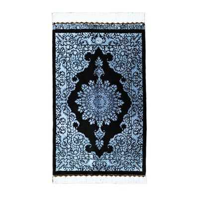 ペルシャ絨毯 クム産<br>エザティ工房<br>絹100％　60×95cm<br>商品番号87709