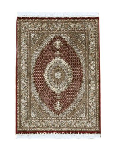 ペルシャ絨毯<br>タブリーズ産<br>毛＆絹  153×200cm<br>商品番号87645