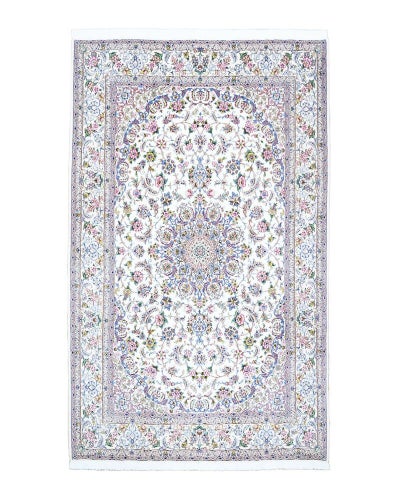 ペルシャ絨毯<br>ナイン産(ノーラ)<br>毛&絹　204×315cm<br>商品番号87747