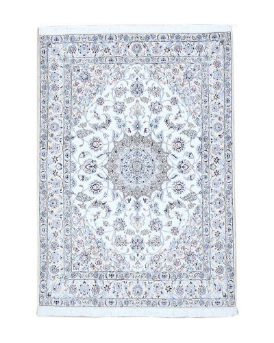 ペルシャ絨毯<br>ナイン産<br>毛＆絹　145×203cm<br>商品番号88197