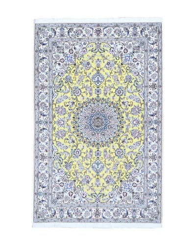 ペルシャ絨毯<br>ナイン産<br>毛＆絹　130×205cm<br>商品番号88241