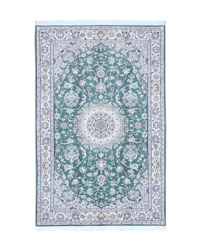 ペルシャ絨毯<br>ナイン産<br>毛＆絹　130×202cm<br>商品番号88242