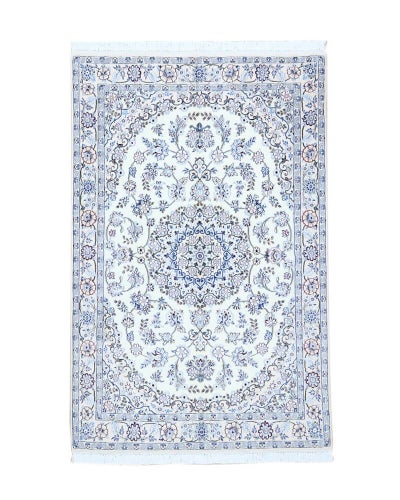 ペルシャ絨毯<br>ナイン産<br>毛＆絹　131×201cm<br>商品番号88245