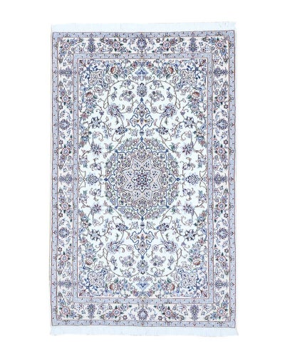 ペルシャ絨毯<br>ナイン産<br>毛＆絹　129×206cm<br>商品番号88246