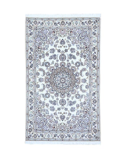 ペルシャ絨毯<br>ナイン産<br>毛＆絹　125×205cm<br>商品番号88247