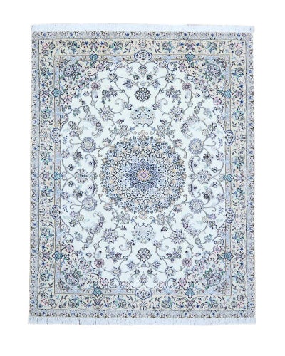 ペルシャ絨毯<br>ナイン産<br>毛＆絹 197×255cm<br>商品番号88207