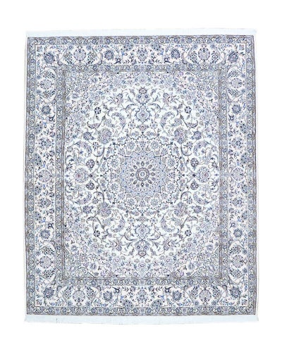 ペルシャ絨毯<br>ナイン産<br>毛＆絹 210×255cm<br>商品番号88720