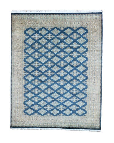 パキスタン絨毯　手織り<br>カフカディアン工房<br>毛＆絹　205×258cm<br>商品番号88908
