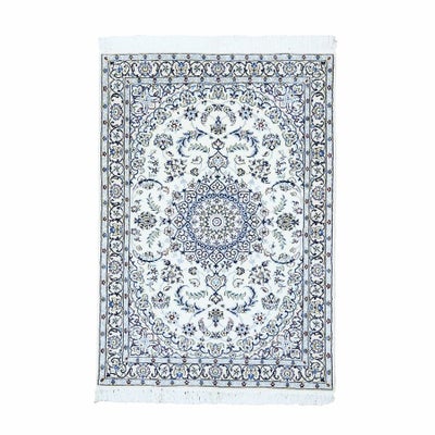 ペルシャ絨毯<br>ナイン産<br>毛＆絹  98×150cm<br>商品番号89279