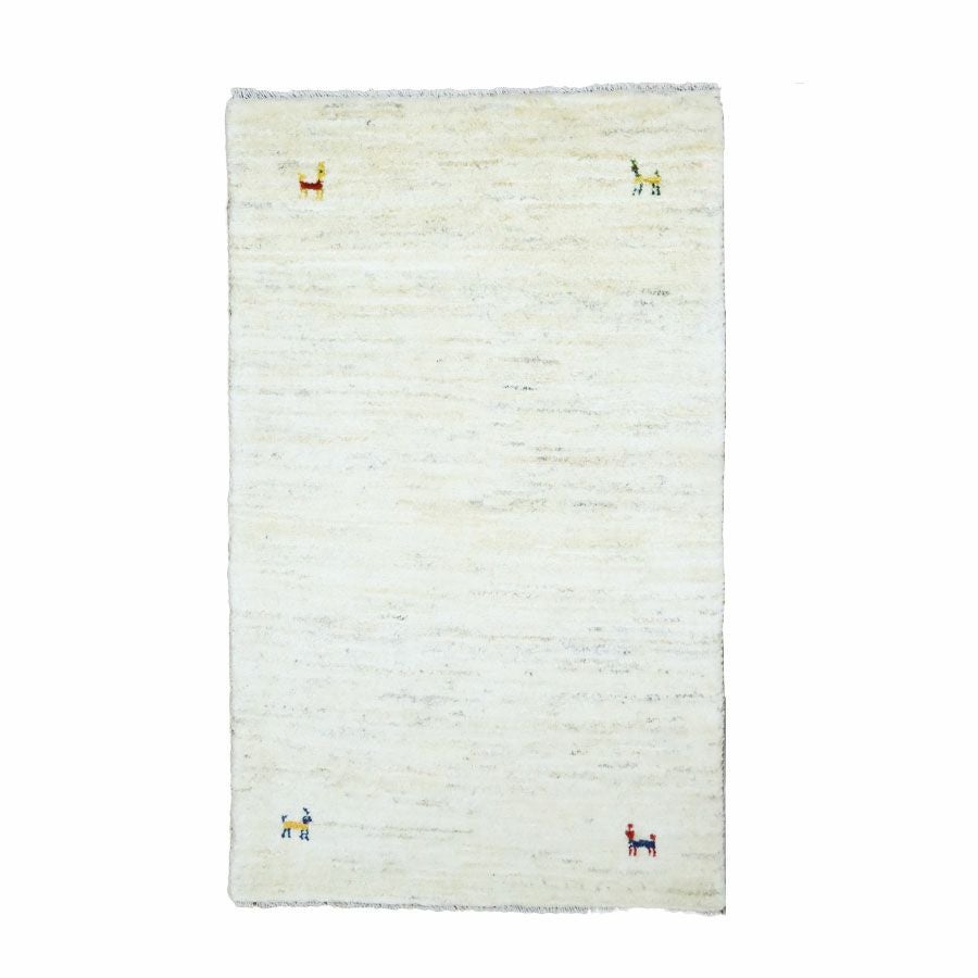 ペルシャ絨毯シラーズ産ギャッベ毛100％ 78×126cm商品番号 89405