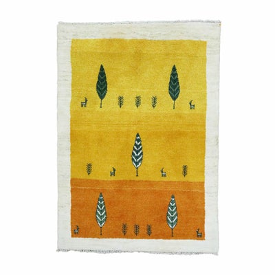ペルシャ絨毯<br>シラーズ産ギャッベ<br>毛100%　102×144cm<br>商品番号89590