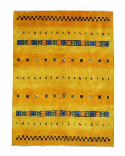 ペルシャ絨毯<br>シラーズ産ギャッベ<br>毛100%　173×237cm<br>商品番号89606