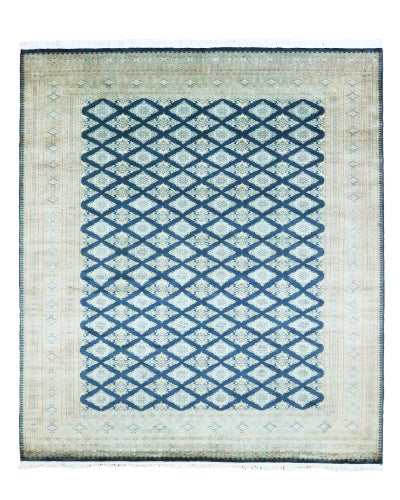 パキスタン絨毯　手織り<br>カフカディアン工房<br>毛＆絹　253×307cm<br>商品番号88904