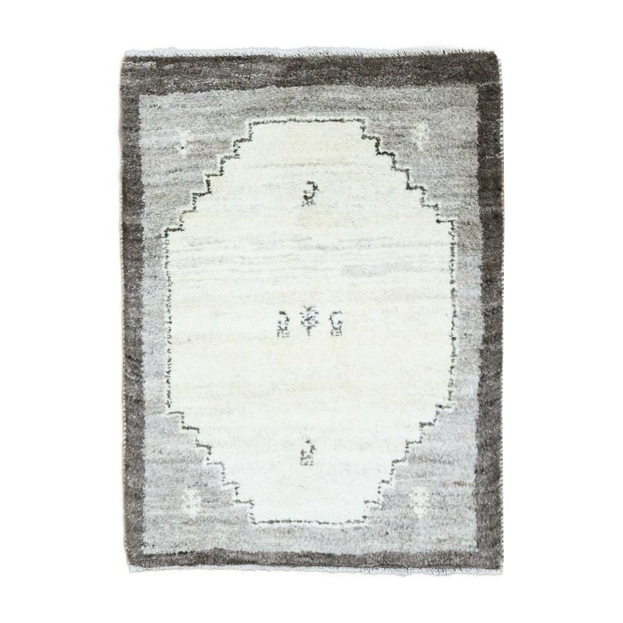 ペルシャ絨毯シラーズ産ギャッベ毛100％ 64×85cm商品番号89859