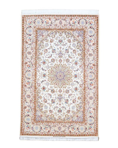 ペルシャ絨毯<br>イスファハン産<br>チャップノイス工房<br>毛＆絹 150×235cm<br>商品番号84853