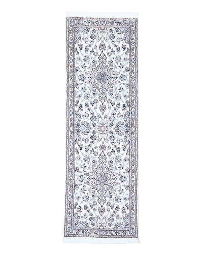 ペルシャ絨毯<br>ナイン産<br>毛&絹　68×207cm<br>商品番号89704