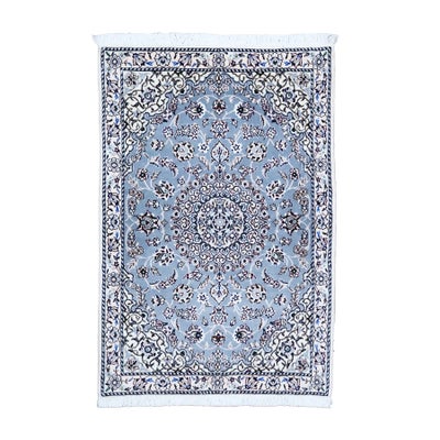 ペルシャ絨毯<br>ナイン産<br>毛＆絹 80×120cm<br>商品番号90119