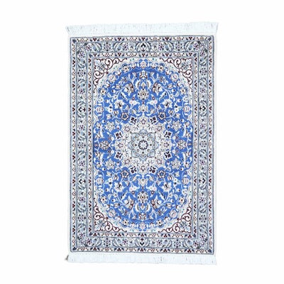 ペルシャ絨毯<br>ナイン産<br>毛＆絹 80×119cm<br>商品番号90125