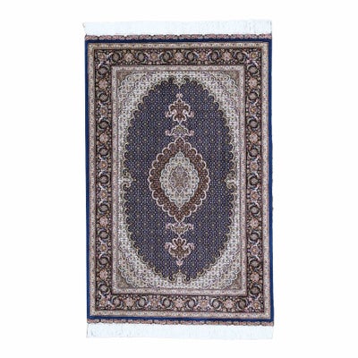 ペルシャ絨毯<br>タブリーズ産<br>毛＆絹  100×160cm<br>商品番号90152