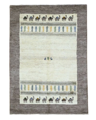 ペルシャ絨毯<br>シラーズ産ギャッベ<br>毛100%　173×240cm<br>商品番号90108