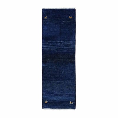 ペルシャ絨毯<br>シラーズ産ギャッベ<br>毛100%　52×154cm<br>商品番号 90110