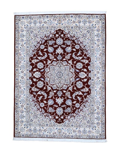 ペルシャ絨毯<br>ナイン産<br>毛＆絹　150×200cm<br>商品番号90223