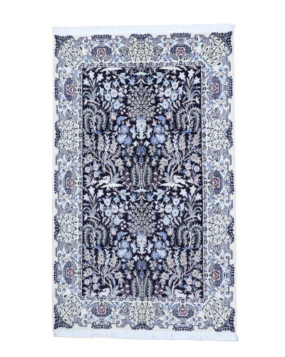 ペルシャ絨毯<br>ナイン産<br>毛＆絹　133×217cm<br>商品番号90224