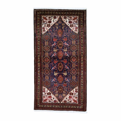 ペルシャ絨毯<br>バルーチ<br>毛100％ 85×165cm<br>商品番号90153