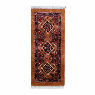 ペルシャ絨毯<br>カシュガイ<br>毛100％  59×135cm<br>商品番号90250