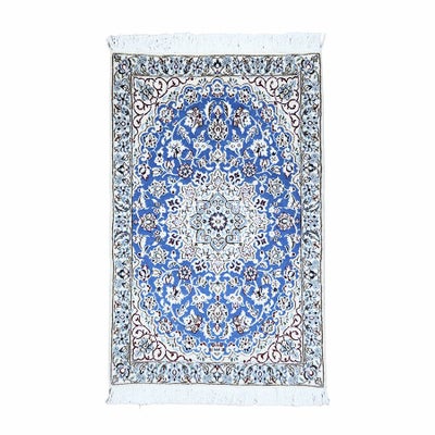 ペルシャ絨毯<br>ナイン産<br>毛＆絹 61×95cm<br>商品番号 90139