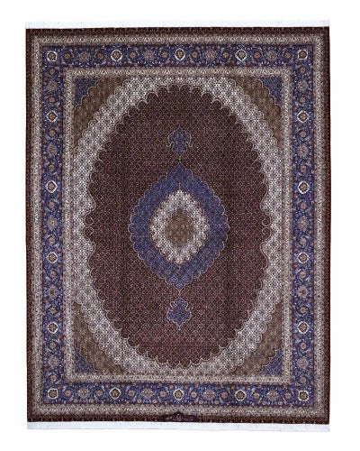 ペルシャ絨毯<br>タブリーズ産<br>アブドルラヒ工房<br>毛＆絹　206×270cm<br>商品番号90161