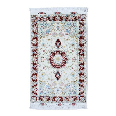 ペルシャ絨毯<br>タブリーズ産<br>毛＆絹 76×122cm<br>商品番号 78662