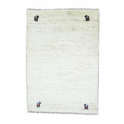 ペルシャ絨毯<br>シラーズ産ギャッベ<br>毛100％　64×90cm<br>商品番号90497
