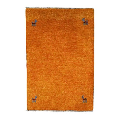 ペルシャ絨毯<br>シラーズ産ギャッベ<br>毛100％　59×88cm<br>商品番号90535
