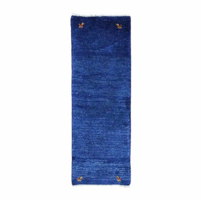 ペルシャ絨毯<br>シラーズ産ギャッベ<br>毛100%　49×137cm<br>商品番号 90592