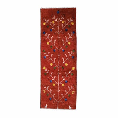 ペルシャ絨毯<br>シラーズ産ギャッベ<br>毛100%　51×141cm<br>商品番号 90594
