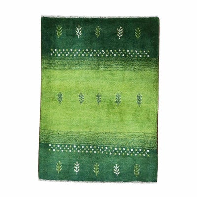 ペルシャ絨毯<br>シラーズ産ギャッベ<br>毛100％ 88×122cm<br>商品番号 90612
