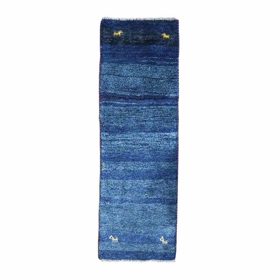 ペルシャ絨毯シラーズ産ギャッベ毛100％ 39×118cm商品番号 90560