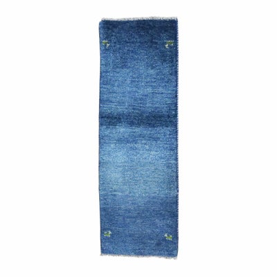 ペルシャ絨毯<br>シラーズ産ギャッベ<br>毛100％　42×125cm<br>商品番号 90561