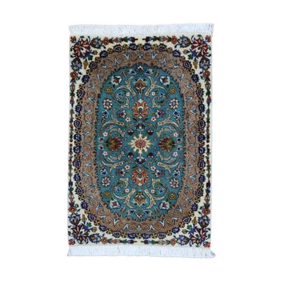 ペルシャ絨毯<br>タブリーズ産<br>毛＆絹 55×81cm<br>商品番号 90662