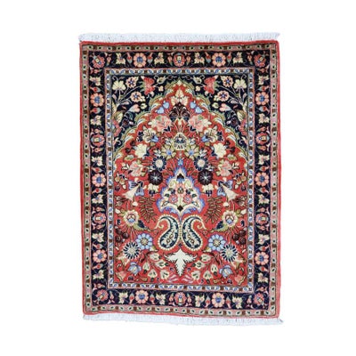ペルシャ絨毯<br>ビジャー産<br>毛100％ 65×90cm<br>商品番号90663