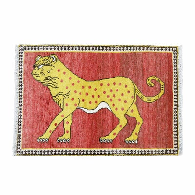 ペルシャ絨毯<br>シラーズ産<br>毛100％ 67×97cm<br>商品番号90146