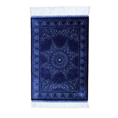 ペルシャ絨毯クム産<br>イーマーニー工房<br>絹100％　58×88cm<br>商品番号90262