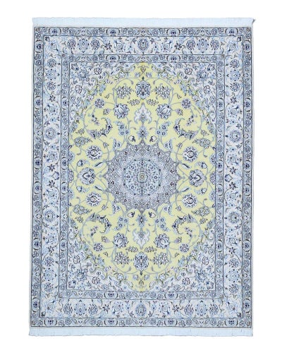 ペルシャ絨毯ウール<br>ナイン産<br>毛＆絹　150×200cm<br>商品番号90676