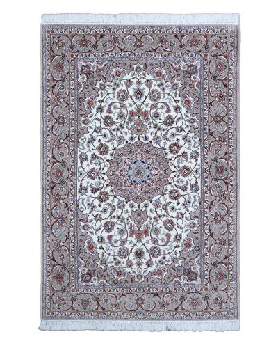 ペルシャ絨毯<br>イスファハン産チャップノイス工房<br>毛＆絹 168×242cm<br>商品番号90706